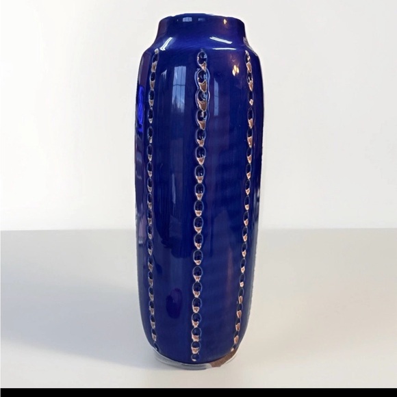 Other - Elegant Blue Ceramic Vase
